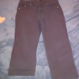 Black Bandolinoblu cuffed capris